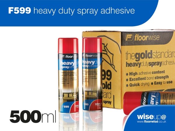F599 Floorwise Heavy Duty Spray Adhesive x 500ml