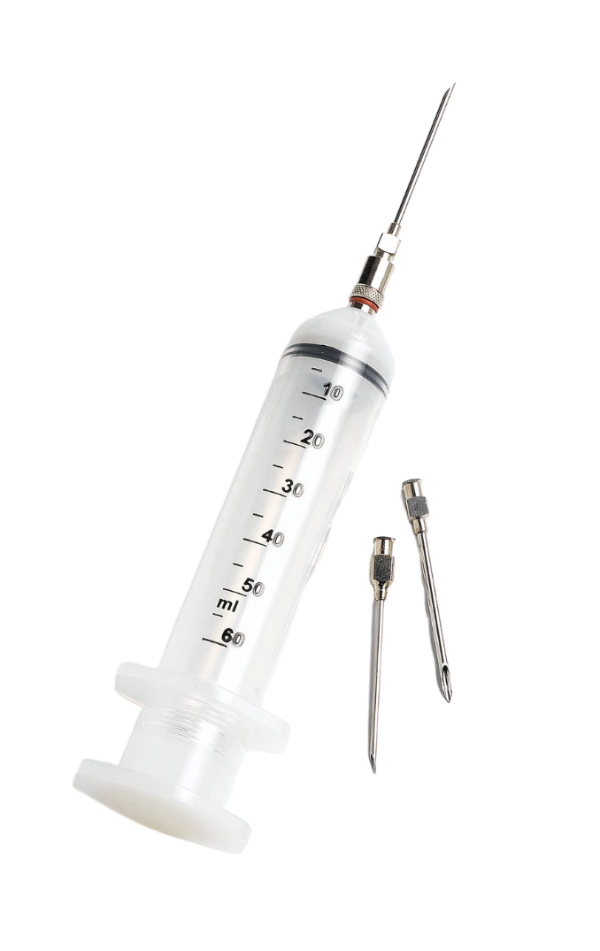 Adhesive Syringe