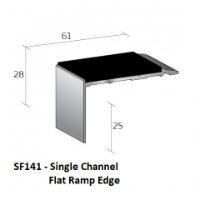 SF141 Single Channel Flat Ramp Edge