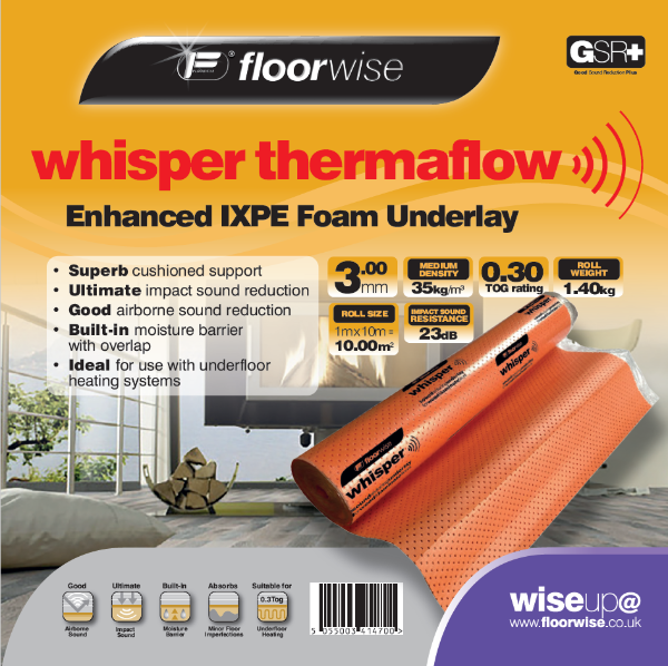 Whisper Thermaflow Orange 3mm 10m²